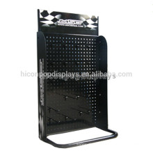 Black Pegboard Tabletop Metal Hook Accessories Marketing Hanging Display Stand For Mobile Accessories